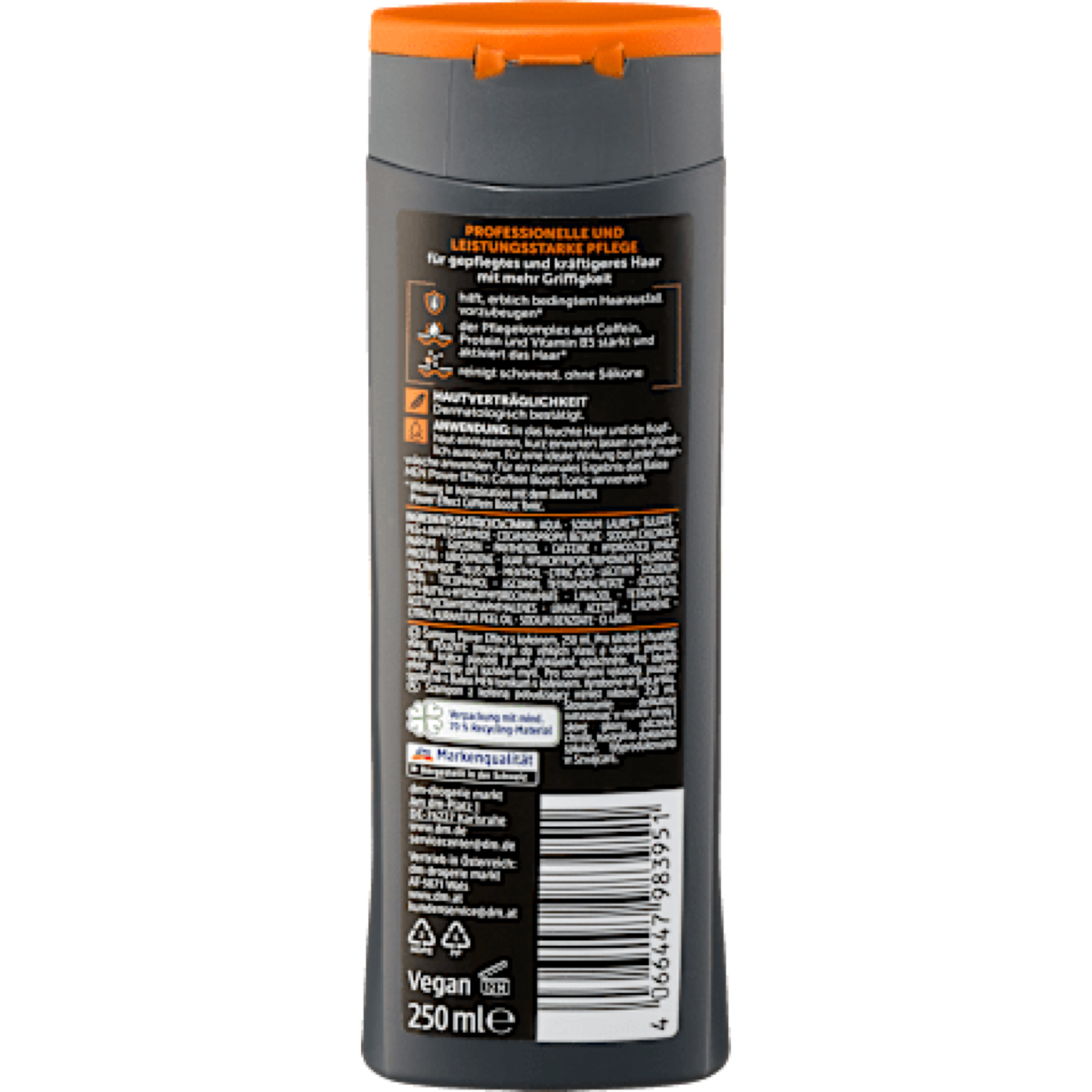 Balea Shampoo Power Effect Caffeine, 250 ml