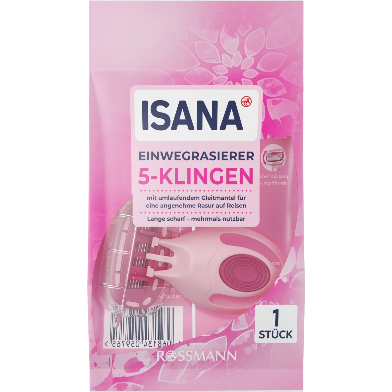 Isana Disposable razor with 5 blades 1 piece