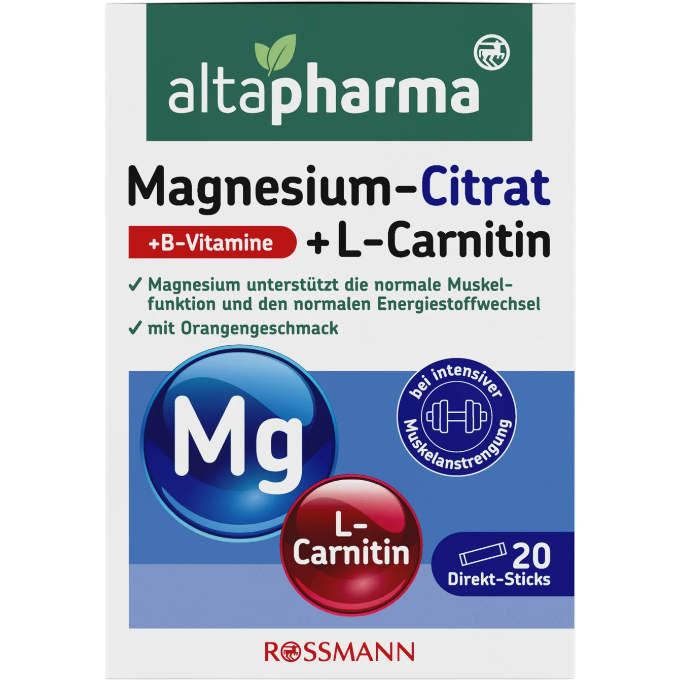 Altapharma Magnesium citrate + L-carnitine 20 sticks