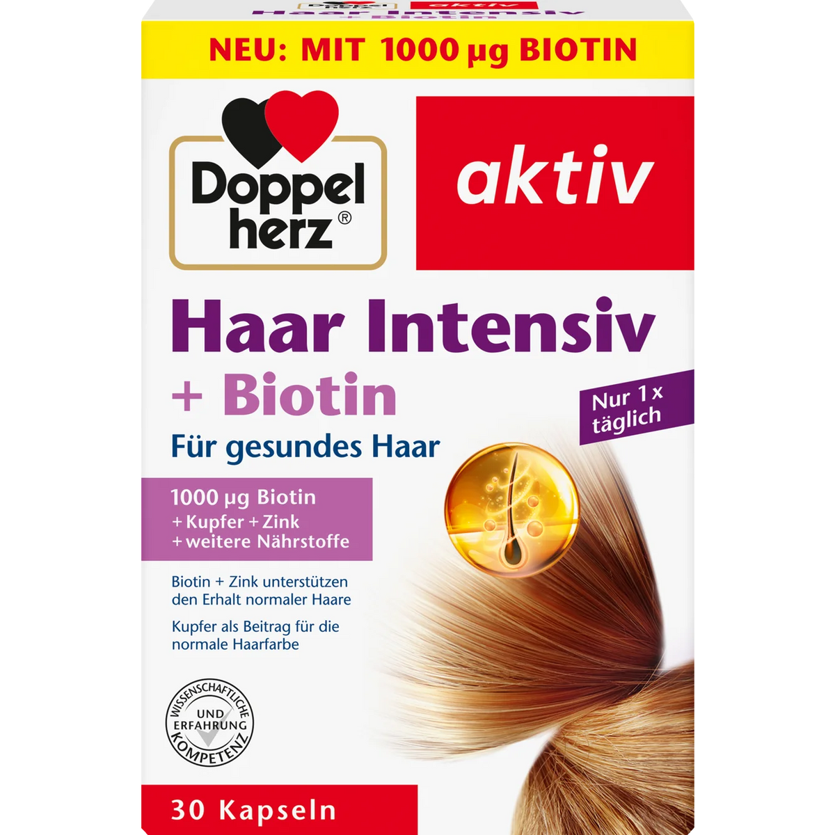 Double heart Hair Intensive + Biotin Capsules 30 capsules