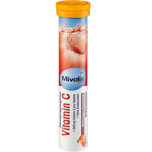 Mivolis Vitamin C effervescent tablets, 20 pieces, 82 g