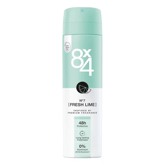 8x4 Deodorant spray N°7 Fresh Lime 150 ml