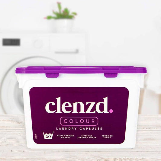 Clenzd of 20 Colour Washing Capsules