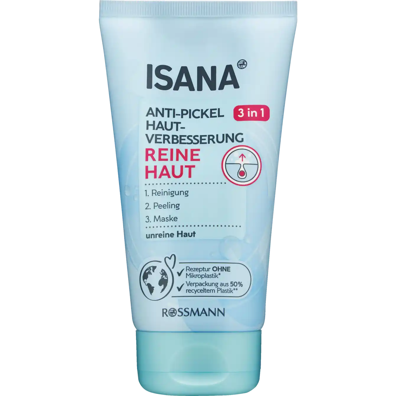 ISANA pure skin 3in1 anti-pimple skin improvement 150 ml