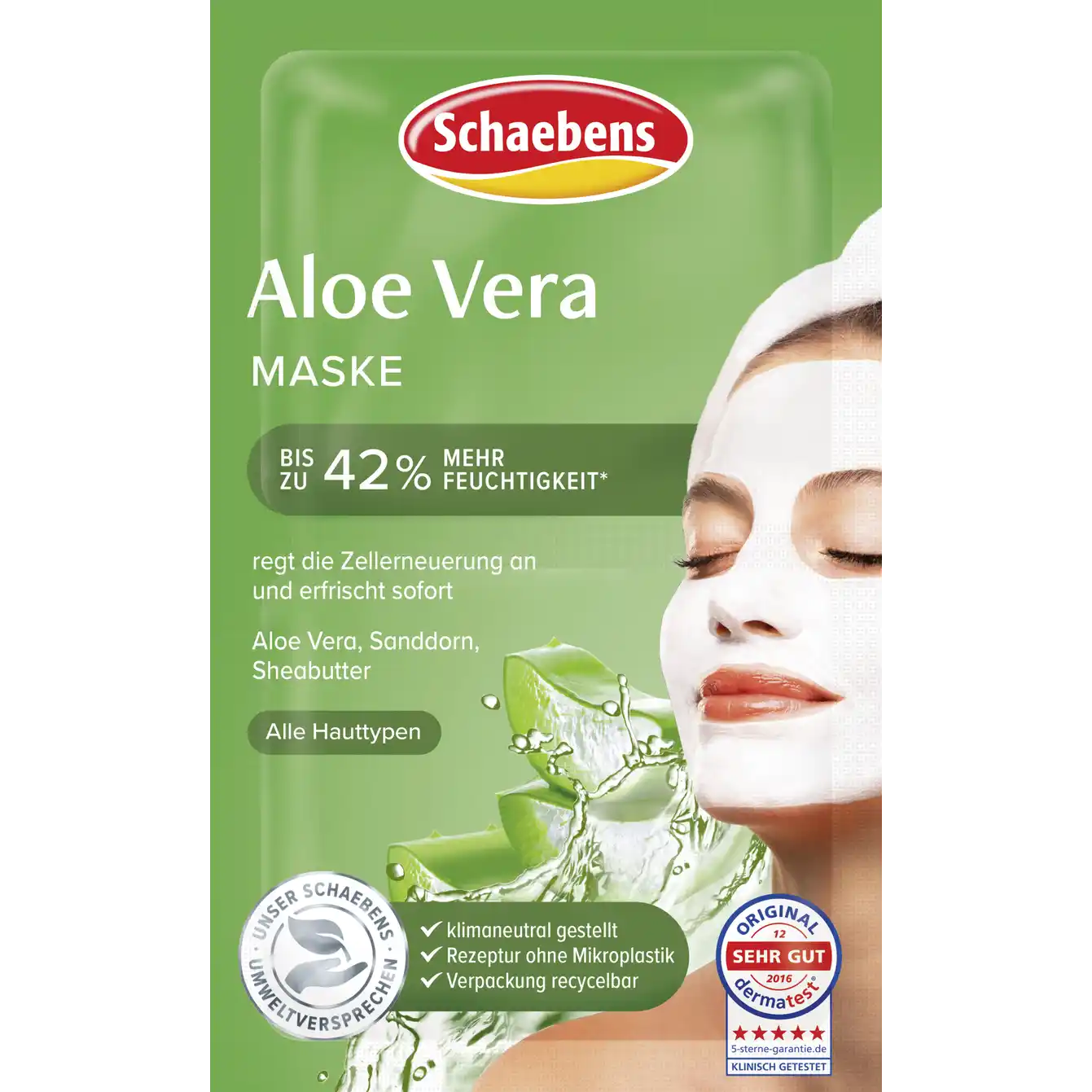Schaebens Aloe Vera mask 10 ml (2 x 5 ml)