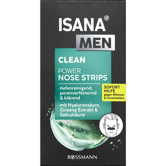 ISANA MEN Clean Power Nose Strips 3 stuck