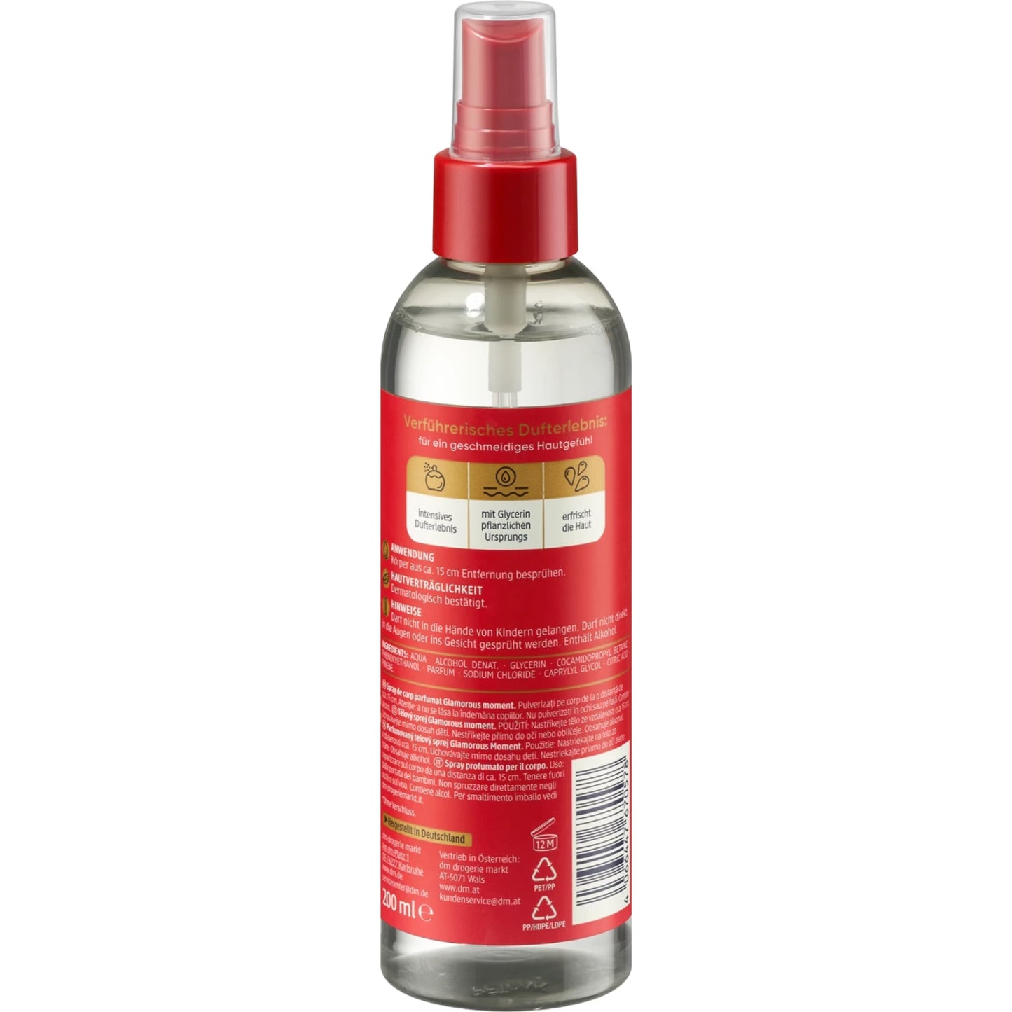 Balea Perfume body spray Glamorous Moment, 200 ml