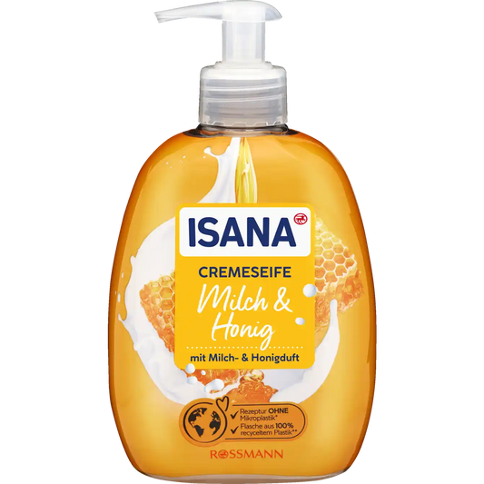 ISANA Cream soap milk & honey 500 ml