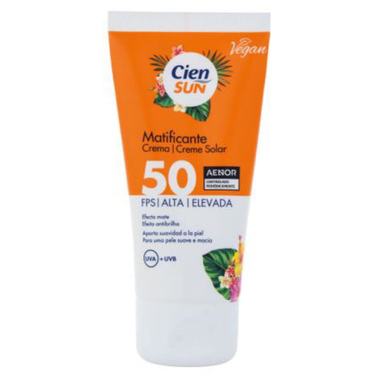 Cien Sun Matifying Cream SPF 50, 50 ml