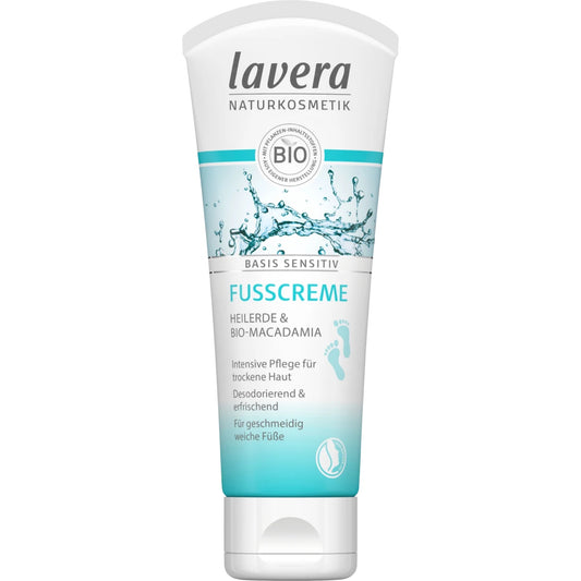 lavera Foot Cream Basis Sensitive, 75 ml