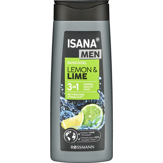 ISANA MEN shower gel Lemon & Lime 300 ml