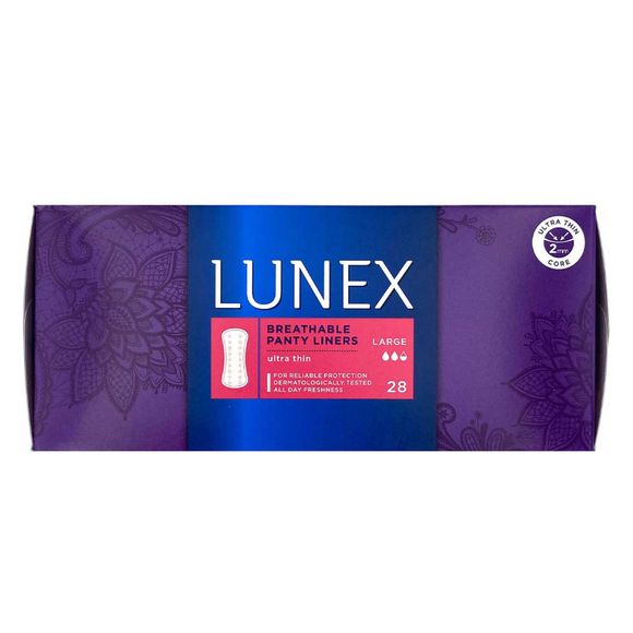 Lunex Panty Liners - Large 28 Pack