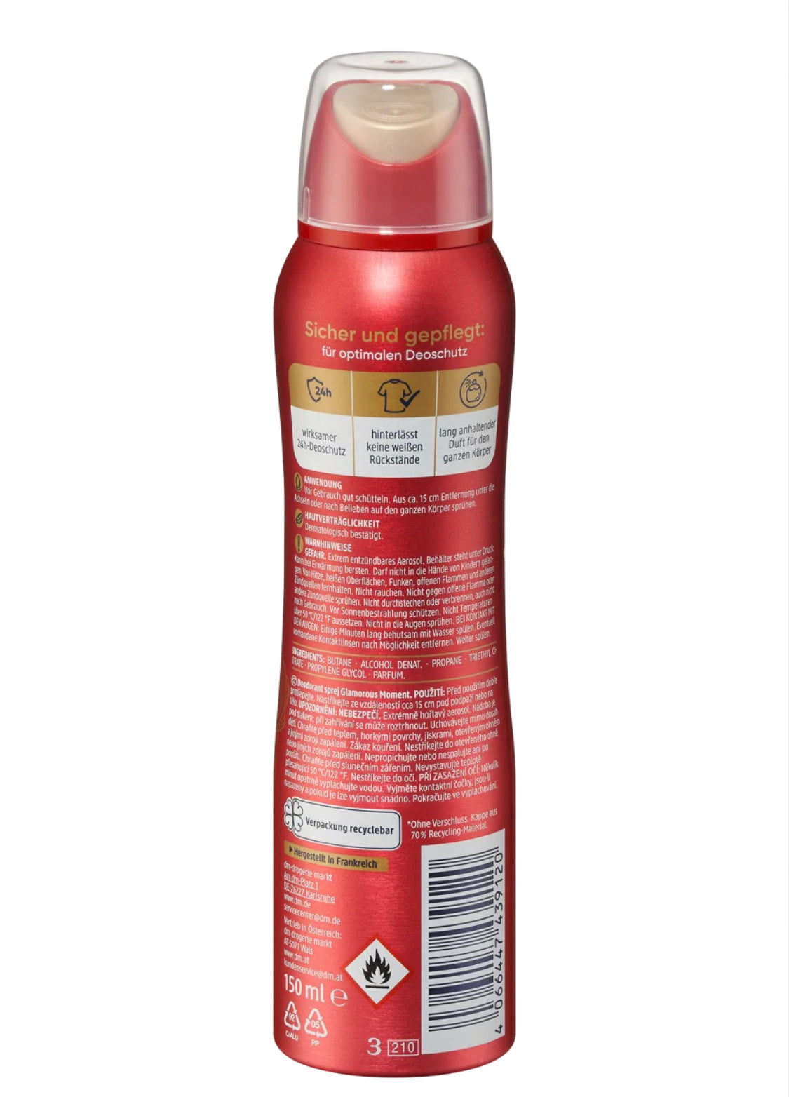 Balea DeoSpray Parfum Deodorant Glamorous Moment 150 Ml GlowNShine LB balea-deospray-parfum-deodorant-glamorous-moment-150-ml-glownshine-lb
