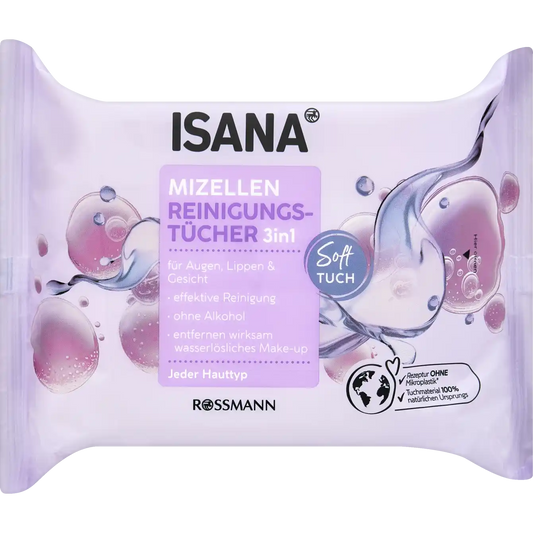 Isana 3in1 Micellar Cleansing Wipes