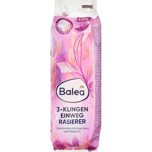 Balea Disposable razor 3-blades, 8 pieces