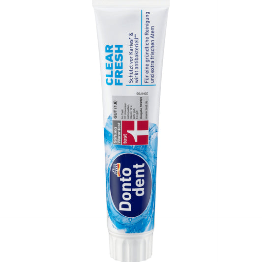 Dontodent Toothpaste clear fresh, 125 ml