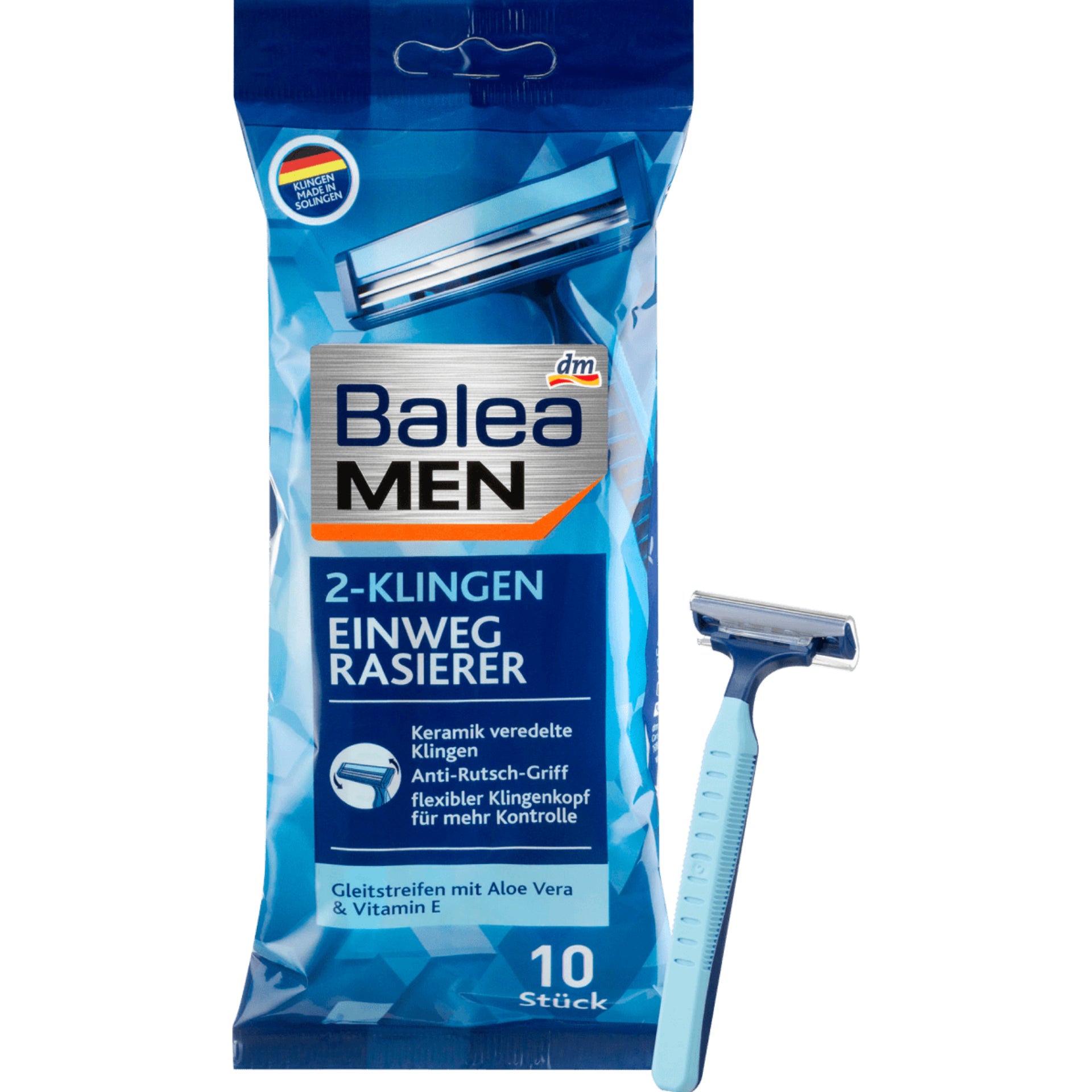 Balea Men Disposable razor 2 blades,10 pcs – GlowNShine LB