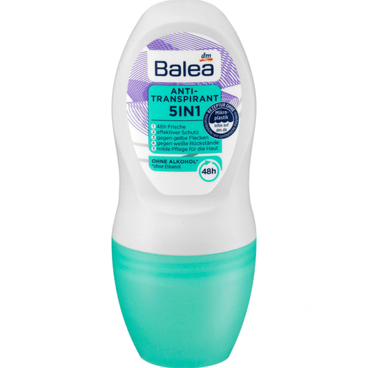 Balea Deodorant roll-on antiperspirant 5in1 Protection, 50 ml