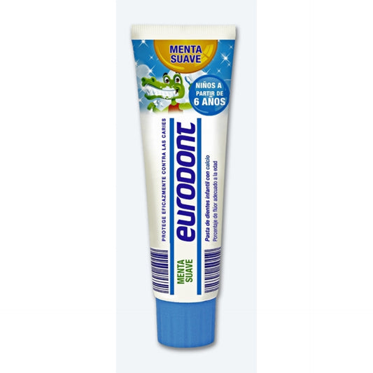 Eurodont Baby toothpaste 6+ years mild mint glitter, 100ml