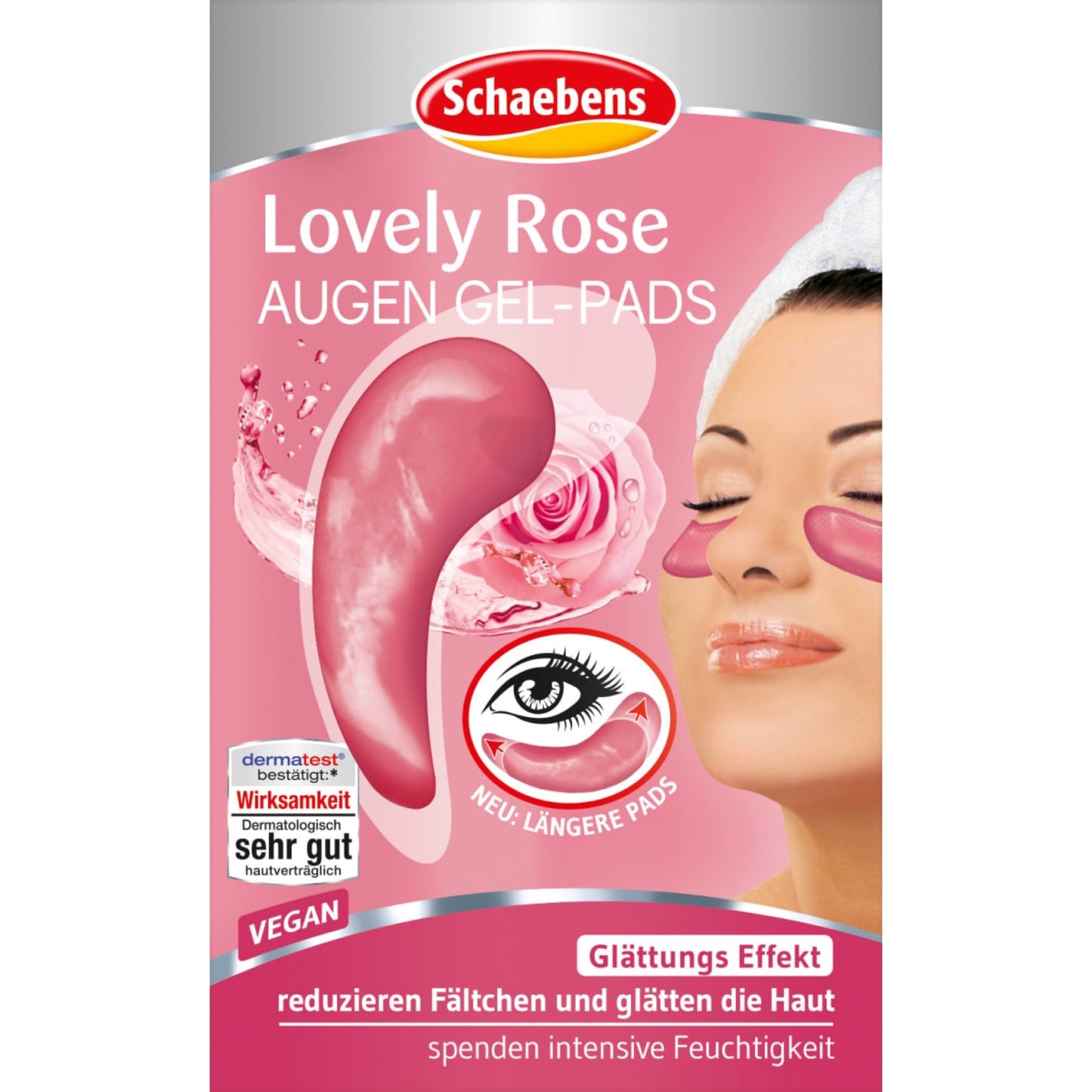 Schaebens Eye gel pads Lovely Rose, 1 pc – GlowNShine LB